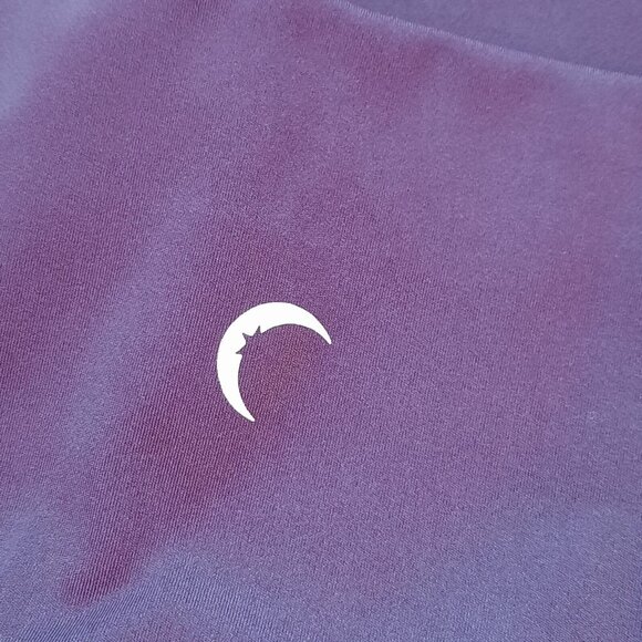 Zyia Leggings Womens 12 Wine Purple Brilliant High Rise Capri Pockets Active 20" - Picture 4 of 10